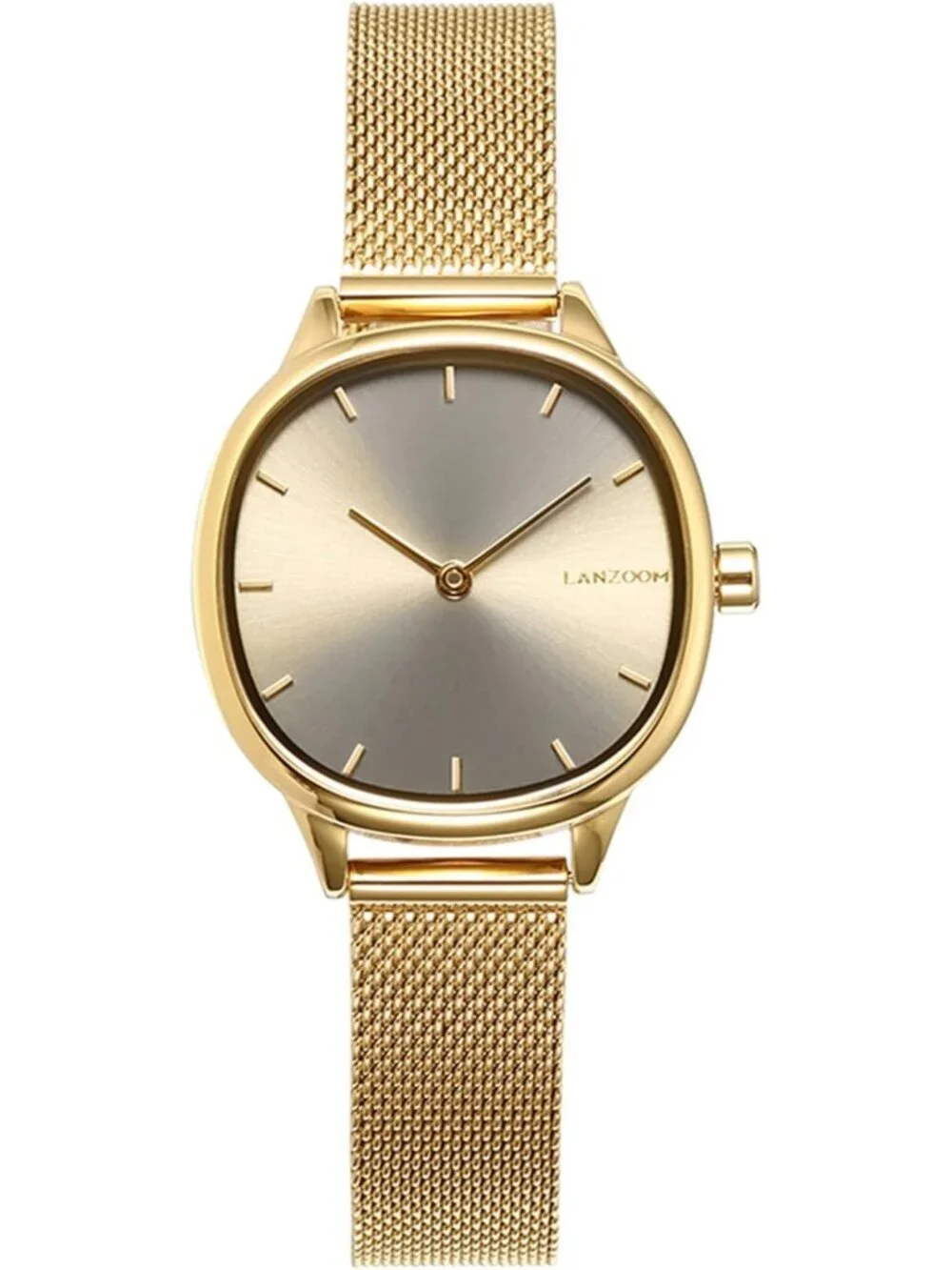 Lanzoom Women's Gold Analog Japanese Quartz Retro Stainless Steel Filled Watch